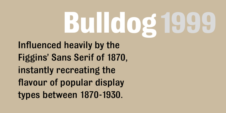 Bulldog Shadow Extra Bold Font preview
